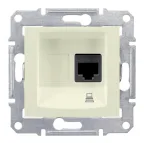 Sedna Бежевый Розетка компьютерная 1-ая RJ45 кат. 5e UTP | SDN4300147 | Schneider Electric