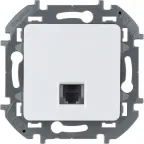 Телефонная розетка RJ11 INSPIRIA белая