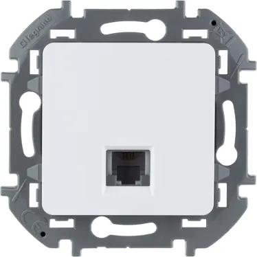 Телефонная розетка RJ11 INSPIRIA белая