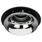 Светильник встраиваемый декоративный KL103 BK/CH MR16 GU5.3 черный хром