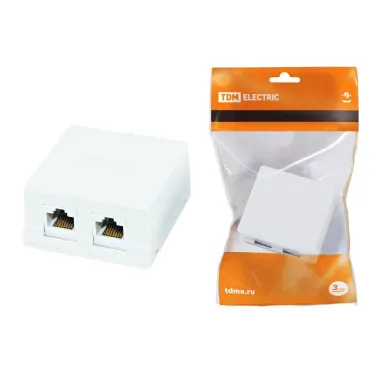 Компьютерная розетка 2xRJ-45 | SQ1809-0004 | TDM