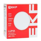 Светильник светодиодный ДВО 1106 круглый 18Вт 6500K IP20 LUMA EKF
