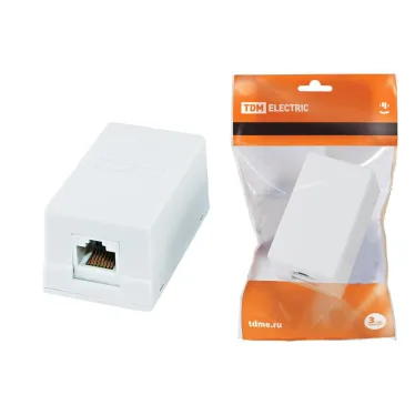 Компьютерная розетка 1xRJ-45 | SQ1809-0003 | TDM