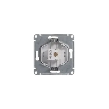 GLOSSA Розетка компьютерная RJ45 категория 5е в рамку белая