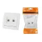 Розетка компьютерная RJ-45 + TФ (RJ-11) белая "Валдай"  | SQ1804-0015 | TDM