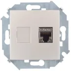 Simon 15 Шампань Розетка компьютерная RJ45 кат.6а (АМР, FTP) | 1591563-034 | Simon