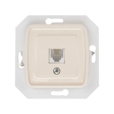 DEA Розетка Телефон RJ11 с/у мех. Беж | KR-78-0252 | Kranz