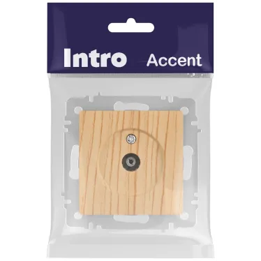 Розетка Intro Accent 6-301-11 TV одиночная, IP20, СУ, сосна