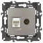Розетка Elegance 14-3110-16 RJ45+TV, титан