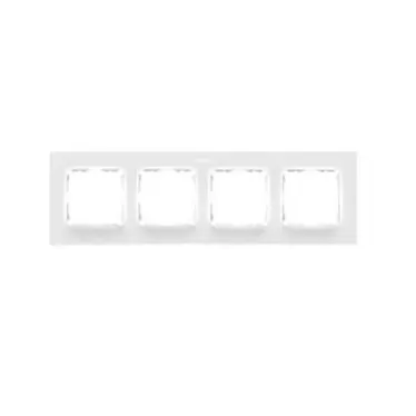 Рамка на 4 поста белого матового цвета S82 Concept | 8200647-090 | Simon