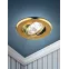 Светильник декор круглый со стеклянной крошкой MR16,12V/220V, 50W, золото/золот DK18 GD/SH YL