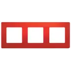 ETIKA Рамка 3 поста красная