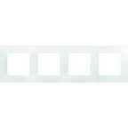                  ETIKA Рамка 4 поста белая
               