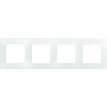 ETIKA Рамка 4 поста белая