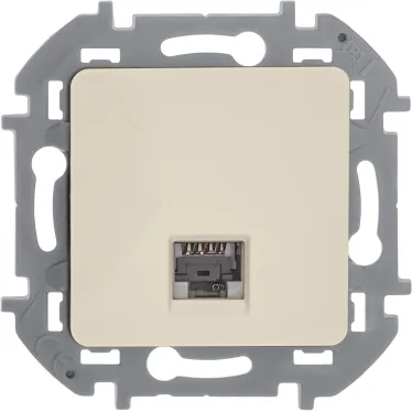 INSPIRIA розетка информационная RJ 45 категория 5e UTP слоновая кость