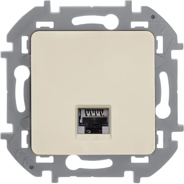 Информационная розетка RJ 45 категория 6 UTP INSPIRIA слоновая кость