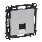                  Valena LIFE Розетка информационная RJ45 категория 5е UTP с лицевой панелью алюминий
               