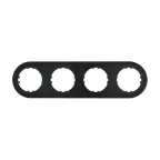 Рамка 4-постовая (черный) Vintage-Classic | 889408-1 | Ecoplast
