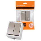 Выключатель 2-кл. открытой установки IP54 10А "Вуокса"  | SQ1803-0002 | TDM