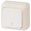 2-103-02 Intro Переключатель, 10А-250В, IP20, ОУ, Quadro, сл.кость | Б0027638 | Intro
