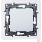                  Переключатель одноклавишный IP44 - Legrand Etika - 10А 250В безвинтовые зажимы - белый
               