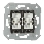                  Двухклавишный перекрестный выключатель (с 3-х мест) 10AX 250В~ S75
               