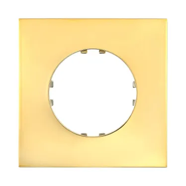 Рамка 1-постовая квадрат (золото) Vintage-Quadro | 884116-1 | Ecoplast