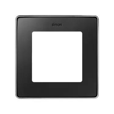 Simon 82 Рамка декоративная, 1 пост, Select, S82 Detail, графит-хром | 8201610-241 | Simon