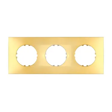 Рамка 3-постовая квадрат (золото) Vintage-Quadro | 884316-1 | Ecoplast