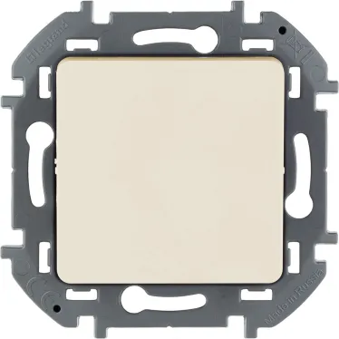 Выключатель одноклавишный - Legrand Inspiria - 10А 250В безвинтовые зажимы - слоновая кость