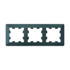                  ATLASDESIGN AIR 3-постовая РАМКА, ИЗУМРУД/дымчатый черный
               