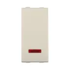 Переключатель с двух мест, с индикатором 45х22,5мм (схема 6L) 16 A, 250 B (бежевый) LK45 | 850401-1 | Ecoplast