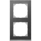 M-Pure D?cor 2-постовая рамка, сланец/цвет алюминия | MTN4020-3669 | Schneider Electric