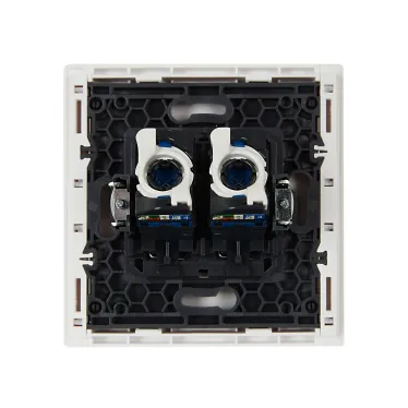 FORTE@PIANO Розетка компьютерная двойная RJ45 кат.6 FP234 белый IEK