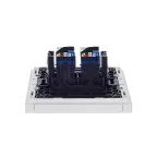 FORTE@PIANO Розетка компьютерная двойная RJ45 кат.6 FP234 белый IEK