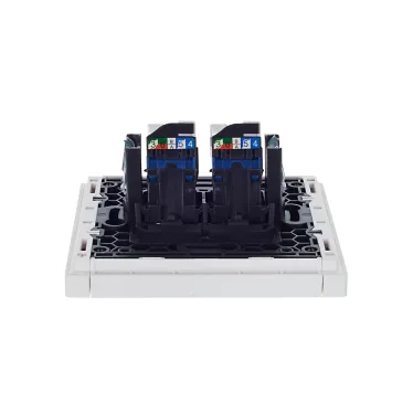 FORTE@PIANO Розетка компьютерная двойная RJ45 кат.6 FP234 белый IEK