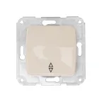 DEA Переключатель 1кл прох. с/у 10А мех. Беж | KR-78-0235 | Kranz