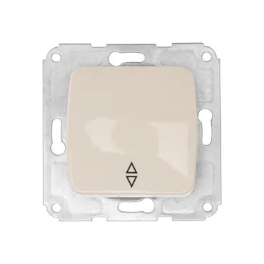 DEA Переключатель 1кл прох. с/у 10А мех. Беж | KR-78-0235 | Kranz
