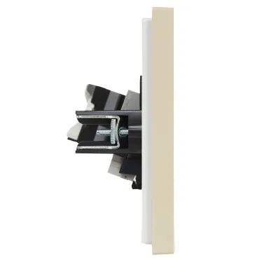 FORTE@PIANO Розетка двойная RJ11+RJ45 кат.5E FP435 ваниль IEK