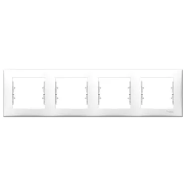 Sedna Белый Рамка 4-ая горизонтальная | SDN5800721 | Schneider Electric