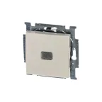 ABB Basic 55 Сл. кость Выключатель 1-клавишный с подсветкой | 1012-0-2156  | 2CKA001012A2156 | ABB