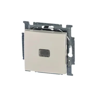 ABB Basic 55 Сл. кость Выключатель 1-клавишный с подсветкой | 1012-0-2156  | 2CKA001012A2156 | ABB
