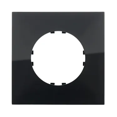 Рамка 1-постовая квадрат (черный) Vintage-Quadro | 884108-1 | Ecoplast