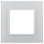                  14-5101-01 Электроустановка ЭРА Рамка на 1 пост, стекло, Эра Elegance, белый+бел | Б0034470 | ЭРА
               