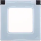                  Рамка с защитной крышкой IP 44 INSPIRIA антрацит
               