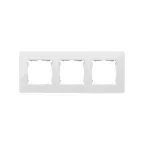                  Simon 82 Рамка декоративная, 3 поста, Original, S82 Detail, белый-индиго | 8200630-201 | Simon
               