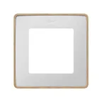                  Simon 82 Рамка декоративная, 1 пост, Select, S82 Detail, белый-дерево (Бук) | 8201610-270 | Simon
               