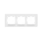                  Рамка на 3 поста белого матового цвета S82 Concept
               