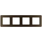                  Рамка 4 поста INSPIRIA бронза
               