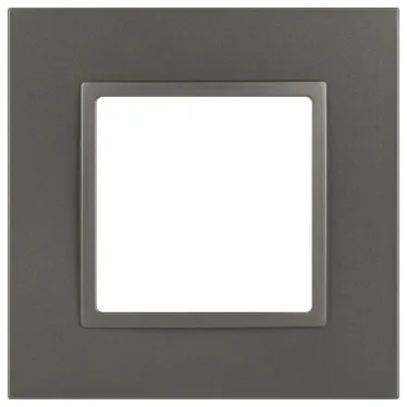 Рамка для розеток и выключателей Elegance 14-5011-16 Classic, на 1 пост, титан